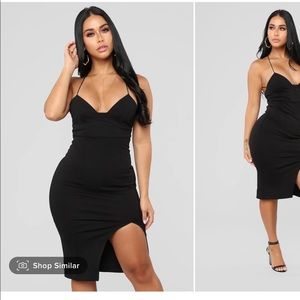 Jonelle Midi Dress ~Black